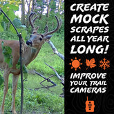 Scent-wick absorbing deer lure with hemp scent